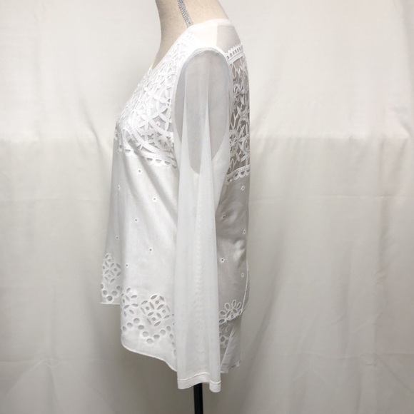 Ness Blouse with shear inserts - Picture 4 of 12